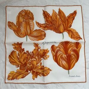 Hermes Tulipomanie Detail scarf 45